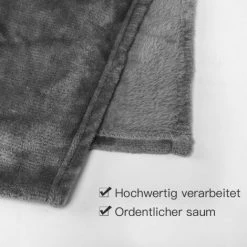 SWANEW Couverture En Flanelle Living Blanket 210 G/carré Blanket Fur Blanket Fleece Blanket Super Soft 220x240cm -Plaid et couverture Soldes 63736230 3