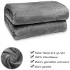 Randaco Couverture Câline Couverture Polaire Couverture Moelleuse Chaude Super Douce 130x170cm - Gris