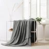 SWANEW Couverture Câline Couverture Polaire Couverture Moelleuse Chaude Super Douce 130x170cm - Gris -Plaid et couverture Soldes 63763517 1