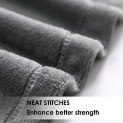 SWANEW Couverture Câline, Couverture Polaire, Couverture Moelleuse, Chaude, Super Douce, 150 X 200 Cm - Gris 11 SWANEW Couverture Câline, Couverture Polaire, Couverture Moelleuse, Chaude, Super Douce, 150 X 200 Cm - Gris -Plaid et couverture Soldes 63763640 5