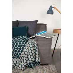 ZUIVER Plaid Cosima - Bleu -Plaid et couverture Soldes 63789412 3