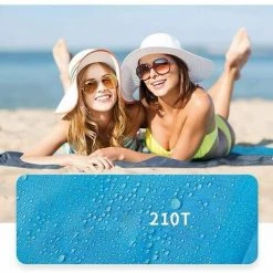 SINCèREETALI Couverture De Plage Basique Confortable, Tapis De Plage Imperméable, Tapis De Pique-nique Sans Sable Pour Plage, Camping, Voyage, Cour, Jardin, Activités De Plein Air 200 X 210 Cm Bleu 9 SINCèREETALI Couverture De Plage Basique Confortable, Tapis De Plage Imperméable, Tapis De Pique-nique Sans Sable Pour Plage, Camping, Voyage, Cour, Jardin, Activités De Plein Air 200 X 210 Cm Bleu -Plaid et couverture Soldes 63816592 3