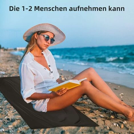 SINCèREETALI Mini Couverture De Pique-nique Couverture De Plage Portable Ultra Légère Tapis De Camping Anti-sable 4 SINCèREETALI Mini Couverture De Pique-nique Couverture De Plage Portable Ultra Légère Tapis De Camping Anti-sable – Image 2