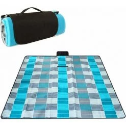 SINCèREETALI Couverture De Pique-Nique Impermeable , BeiLan 200×150cm Portable Extérieur Résiste à L'humidité Isolation Tapis De Plage, Parc, Cour, Pliable