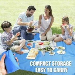 SINCèREETALI Couverture Pique Niques,Tapis Picnic, Tapis De Plage Imperméable,Picnic Blanket Portable,1.4 X 1.5M Tapis Léger Pour Camping Outdoor Cadeau Randonneur -Plaid et couverture Soldes 63820925 3