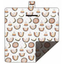 SINCèREETALI Couverture De Pique-nique Imperméable 200 X 200 Cm Couverture De Camping Lavable En Plein Air Couverture De Plage Isolation Thermique Et Tapis De Pique-nique Anti-sable, Avec Poignée Couverture De Camping, Utilisée Pour Pique-nique, Randonnée, Camping, Vo