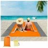 SINCèREETALI Couverture De Pique-nique 200 X 210 Cm Couverture De Plage Imperméable, Tapis De Plage 4 Couverture De Plage à Angle Fixe Sans Sable/pique-nique à La Plage, Camping, Randonnée Et Sorties