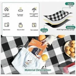 FOZIY Couverture De Pique-nique 150 X 200 Cm, Couverture Résistante à L'eau Pour L'extérieur, Grand Pliable Portable à 3 Couches,Fonepro 10 FOZIY Couverture De Pique-nique 150 X 200 Cm, Couverture Résistante à L'eau Pour L'extérieur, Grand Pliable Portable à 3 Couches,Fonepro -Plaid et couverture Soldes 63839324 4