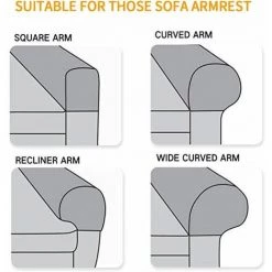 DECKON 2 Pièces Couvres D'Accoudoir De Canapé Souple Housse De Bras De Fauteuil Antidérapant Couvre Accoudoirs Elastique Housse De Canapé Protection - Gris Foncé 8 DECKON 2 Pièces Couvres D'Accoudoir De Canapé Souple Housse De Bras De Fauteuil Antidérapant Couvre Accoudoirs Elastique Housse De Canapé Protection - Gris Foncé -Plaid et couverture Soldes 64077928 3