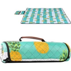 Sekey Couverture De Pique-Nique Extérieure Lavable à La Machine, Couverture Tapis Imperméable De Natte Pour De Camping Composée De Trois Couches, 170 X 140cm