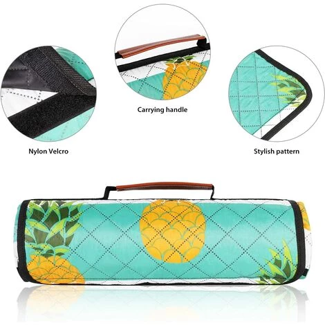 Sekey Couverture De Pique-Nique Extérieure Lavable à La Machine, Couverture Tapis Imperméable De Natte Pour De Camping Composée De Trois Couches, 170 X 140cm 7 Sekey Couverture De Pique-Nique Extérieure Lavable à La Machine, Couverture Tapis Imperméable De Natte Pour De Camping Composée De Trois Couches, 170 X 140cm – Image 5