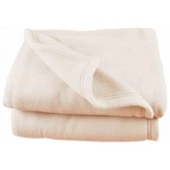 POYET MOTTE Couverture Polaire 220 X 240 Cm écru - Beige
