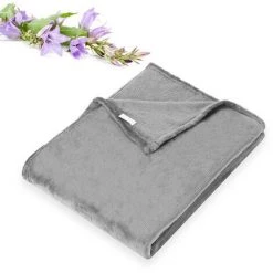 Randaco Couverture Câline, 220x240 Cm Couverture Polaire, Couverture Moelleuse, Chaude, Super Douce - Gris