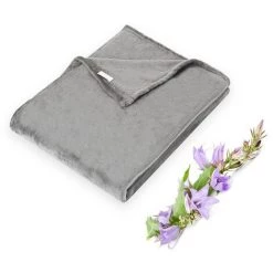 Randaco Couverture Câline, 150x200 Cm Couverture Polaire, Couverture Moelleuse, Chaude, Super Douce - Gris