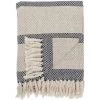 PLAID EN COTON 160X130 CM BLEU - BLOOMINGVILLE 40112002 -Plaid et couverture Soldes 64449439 1