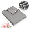 SWANEW Couverture Câline 130x170cm Câline Couverture Polaire Couverture Moelleuse Chaude Super Douce - Gris -Plaid et couverture Soldes 64450206 1