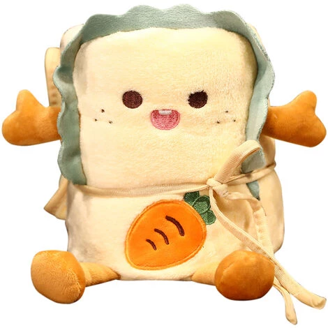 LIFCAUSAL Rouleau De Couverture Polaire Couvertures De Jet Pliables Mignonnes Avec Ficelle Pour Safa De Voiture De Bureau à Domicile (Orange Carrot-90X115cm) 3 LIFCAUSAL Rouleau De Couverture Polaire Couvertures De Jet Pliables Mignonnes Avec Ficelle Pour Safa De Voiture De Bureau à Domicile (Orange Carrot-90X115cm)