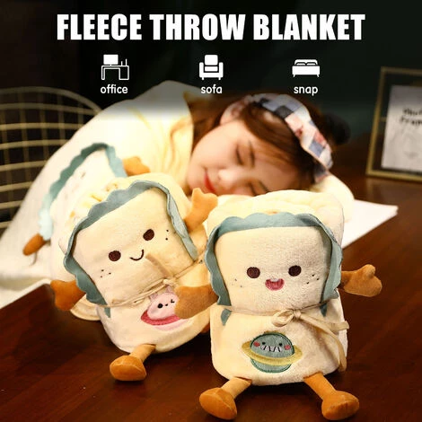 LIFCAUSAL Rouleau De Couverture Polaire Couvertures De Jet Pliables Mignonnes Avec Ficelle Pour Safa De Voiture De Bureau à Domicile (Orange Carrot-90X115cm) 4 LIFCAUSAL Rouleau De Couverture Polaire Couvertures De Jet Pliables Mignonnes Avec Ficelle Pour Safa De Voiture De Bureau à Domicile (Orange Carrot-90X115cm) – Image 2