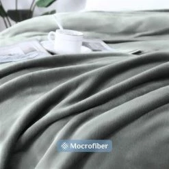 MINKUROW Couverture Câline, Couverture Polaire Moelleuse, Douce Et Chaude Pour Lit, Canapé, Couverture Comme Couverture De Canapé, 130 X 150 Cm, Gris Argenté -Plaid et couverture Soldes 64680715 5