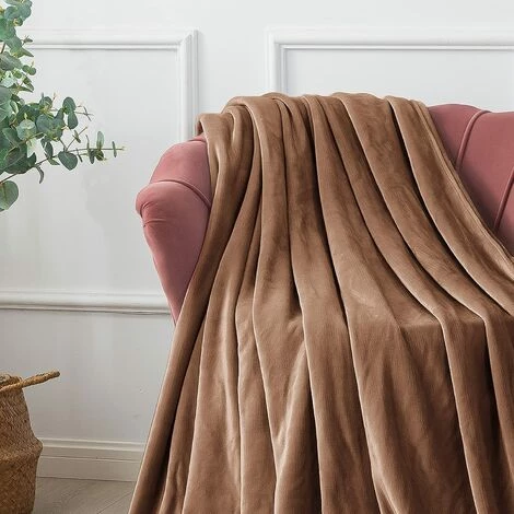 MINKUROW Couverture Câline, Couverture Polaire Moelleuse, Douce Et Chaude Pour Canapé-lit, Couverture Comme Couverture De Canapé, Couverture De Salon, 200 X 230 Cm Beige 4 MINKUROW Couverture Câline, Couverture Polaire Moelleuse, Douce Et Chaude Pour Canapé-lit, Couverture Comme Couverture De Canapé, Couverture De Salon, 200 X 230 Cm Beige – Image 2