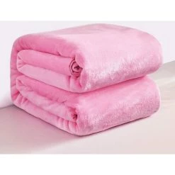 MINKUROW Couverture Câline Couverture Polaire Moelleuse, Douce Et Chaude Pour Canapé-lit, Couverture Comme Couverture De Canapé, 150 X 200 Cm Rose