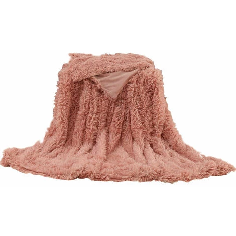 NAXUNNN Plaid Couverture Polaire Super Doux Plaid En Microfibre Aspect Fausse Fourrure Artificielle Jeté De Canapé Douce Et Chaude Pour Couvre-Lit/Climatisation TV (Poudre De Pâte De Haricot, 130X160 CM) 4 NAXUNNN Plaid Couverture Polaire Super Doux Plaid En Microfibre Aspect Fausse Fourrure Artificielle Jeté De Canapé Douce Et Chaude Pour Couvre-Lit/Climatisation TV (Poudre De Pâte De Haricot, 130X160 CM) – Image 2