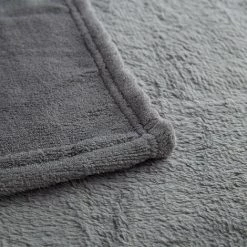 HELLOSHOP26 Grande Couverture Polaire Plaid Douillet Lavable 200 X 220 Cm Gris - Gris -Plaid et couverture Soldes 6473987 3