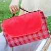 RHAFAYRE Tapis Picnic Imperméable Lavable Couverture Pique Nique 200x200 Cm Plaid Nappe Pour Pique Nique Tapis Plage Portable Pour Famille Amis Camping Voyage Barbecue (L, Rouge)