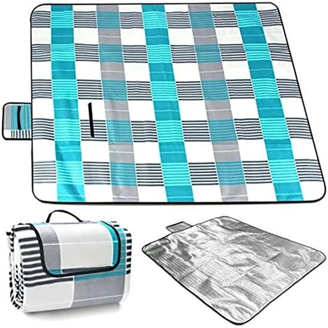 RHAFAYRE Couverture De Pique-nique 200 X 200 Cm, Couverture Pliable Portable Imperméable, Tapis De Plage Extérieur Avec Contrôle Du Sable Avec Poignées Pour Camping, Plage Et Pique-nique 3 RHAFAYRE Couverture De Pique-nique 200 X 200 Cm, Couverture Pliable Portable Imperméable, Tapis De Plage Extérieur Avec Contrôle Du Sable Avec Poignées Pour Camping, Plage Et Pique-nique