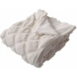 ENJOY HOME Plaid Imitation Fourrure 125x150 Cm KARELLIS - ECRU 11 ENJOY HOME Plaid Imitation Fourrure 125x150 Cm KARELLIS - ECRU -Plaid et couverture Soldes 64886631 5