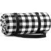 Couverture De Pique-nique Avec Support Imperméable 150x200cm XL, Portable Pliable Grand Tapis De Plage Picnicwekware Pour Parcours De Voyage En Plein Air Camping Randonnée Activités, Noir / Blanc 56Vingt -Plaid et couverture Soldes 64937922 1