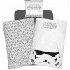 Star Wars - Parure De Lit Coton Enfant Stormtrooper - Housse De Couette 140x200 Taie 65x65 Cm - Blanc -Plaid et couverture Soldes 64944315 1