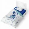 Mickey Disney - Parure De Lit Bébé Coton Rétro - Housse De Couette 100x140 Cm Taie 40x60 Cm - Bleu -Plaid et couverture Soldes 64944388 1