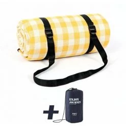 CADEAUX Couverture De Pique-nique, Tapis De Plage, 150 X 200 Cm Couverture De Pique-nique Poignée De Transport Pliable Imperméable Et Résistante à L'humidité