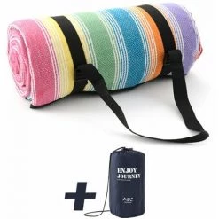 CADEAUX Couverture De Pique-nique, Tapis De Plage, 150 X 200 Cm Couverture De Pique-nique Poignée De Transport Pliable Imperméable Et Résistante à L'humidité,Couleur