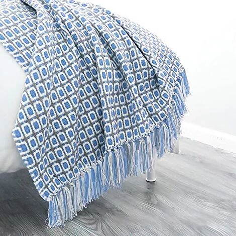 BF Couverture Tricotée Gland Couverture Coloré Pied De Poule Bohème Plaid Couverture Chaude Mode Couverture Douce Canapé Couverture Décoratif Couvre-lit 127 * 230cm 3 BF Couverture Tricotée Gland Couverture Coloré Pied De Poule Bohème Plaid Couverture Chaude Mode Couverture Douce Canapé Couverture Décoratif Couvre-lit 127 * 230cm