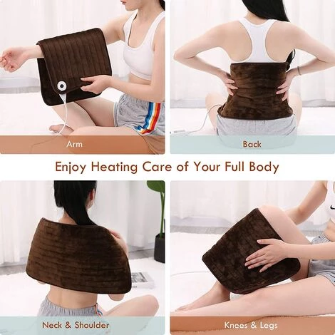 Homfa Coussin Chauffant Pour Le Dos Et La Nuque 30*60 Avec 6 Niveaux De Chauffe, Couverture Chauffante Extra Large, Ultra Douce Avec Arrêt Automatique 5 Homfa Coussin Chauffant Pour Le Dos Et La Nuque 30*60 Avec 6 Niveaux De Chauffe, Couverture Chauffante Extra Large, Ultra Douce Avec Arrêt Automatique – Image 3