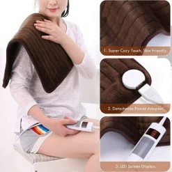 Homfa Coussin Chauffant Pour Le Dos Et La Nuque 30*60 Avec 6 Niveaux De Chauffe, Couverture Chauffante Extra Large, Ultra Douce Avec Arrêt Automatique 10 Homfa Coussin Chauffant Pour Le Dos Et La Nuque 30*60 Avec 6 Niveaux De Chauffe, Couverture Chauffante Extra Large, Ultra Douce Avec Arrêt Automatique -Plaid et couverture Soldes 65297119 4