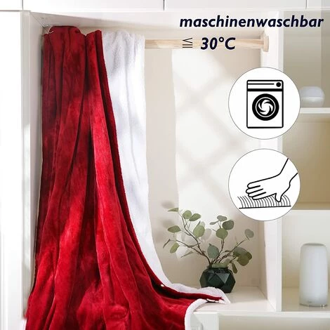 Homfa Couverture Chauffante électrique, Couverture Chauffante Rapide En Flanelle, Couverture 180X130cm Avec 6 Niveaux, Minuterie, Interrupteur Détachable Lavable Pour Bureau à Domicile 5 Homfa Couverture Chauffante électrique, Couverture Chauffante Rapide En Flanelle, Couverture 180X130cm Avec 6 Niveaux, Minuterie, Interrupteur Détachable Lavable Pour Bureau à Domicile – Image 3