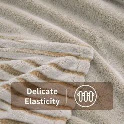 CESIèCLEFOU Couvertures En Molleton De Flanelle, Couvertures Moelleuses Douces, Couverture De Canapé En Microfibre Légère Et Confortable/Couverture De Canapé Adultes, 130x170cm, Zèbre Marron Lefou -Plaid et couverture Soldes 65316010 3