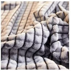 L'FLANEUR Couvertures Et Plaids Plaid Couverture ,Couverture En épaisse Douce Et Confortable, Peut être Utilisée Comme Draps De Lit, Couverture Bébé (Grise, 100120cm) ANEUR -Plaid et couverture Soldes 65356099 5