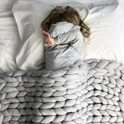 Couverture Tricotée Chunky, Couverture De Laine Tricotée Chunky Fait à La Main, Jet De Tricot De Bras De Laine Mérinos, Canapé De Chaise De Lit Pour Animaux De Compagnie, Gris, 60 * 60 Cm S'arêern 9 Couverture Tricotée Chunky, Couverture De Laine Tricotée Chunky Fait à La Main, Jet De Tricot De Bras De Laine Mérinos, Canapé De Chaise De Lit Pour Animaux De Compagnie, Gris, 60 * 60 Cm S'arêern -Plaid et couverture Soldes 65359863 3