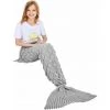 Couverture De Queue De Sirène Mettable, Toutes Les Saisons Chaude Couverture De Lit Canapé Couette Salon Sac De Couchage Pour Enfants, écailles De Poisson, 140 X 60 Cm - Gris S'arêern 1 Couverture De Queue De Sirène Mettable, Toutes Les Saisons Chaude Couverture De Lit Canapé Couette Salon Sac De Couchage Pour Enfants, écailles De Poisson, 140 X 60 Cm - Gris S'arêern -Plaid et couverture Soldes 65360376 1