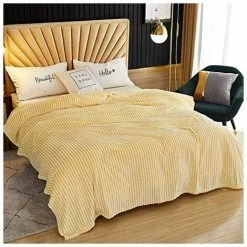 L'FLANEUR Couvertures Et Plaids Plaid Couverture ,Couverture En épaisse Douce Et Confortable, Peut être Utilisée Comme Draps De Lit, Couverture Bébé (Jaune Et Blanc, 100120cm) ANEUR 9 L'FLANEUR Couvertures Et Plaids Plaid Couverture ,Couverture En épaisse Douce Et Confortable, Peut être Utilisée Comme Draps De Lit, Couverture Bébé (Jaune Et Blanc, 100120cm) ANEUR -Plaid et couverture Soldes 65362849 3