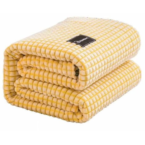 L'FLANEUR Couvertures Et Plaids Plaid Couverture ,Couverture En épaisse Douce Et Confortable, Peut être Utilisée Comme Draps De Lit, Couverture Bébé (Jaune Et Blanc, 100120cm) ANEUR 7 L'FLANEUR Couvertures Et Plaids Plaid Couverture ,Couverture En épaisse Douce Et Confortable, Peut être Utilisée Comme Draps De Lit, Couverture Bébé (Jaune Et Blanc, 100120cm) ANEUR – Image 5