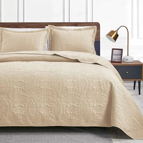 BDD Ensembles De Couette Queen Beige Avec Motif De Pièce De Monnaie, Housse De Couette Douce Et Légère, Couvre-lit, Décor De Lit, Ensembles De Couvre-lit Pour Toutes Les Saisons 3 BDD Ensembles De Couette Queen Beige Avec Motif De Pièce De Monnaie, Housse De Couette Douce Et Légère, Couvre-lit, Décor De Lit, Ensembles De Couvre-lit Pour Toutes Les Saisons