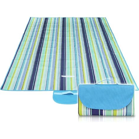 QERSTA Couverture De Pique-nique En Plein Air, Lavable En Machine, Imperméable(bleu-vert) 3 QERSTA Couverture De Pique-nique En Plein Air, Lavable En Machine, Imperméable(bleu-vert)