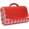 AOUGO Couverture De Pique-nique Imperméable, Nappe De Pique-nique à Carreaux Rouge, Tapis De Pique-nique Pliable, Tapis De Pique-nique Lavable, Tapis De Plage, 200 X 200 Cm (rouge) -Plaid et couverture Soldes 65392644 1