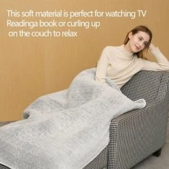 BENOBBY KIDS Couverture électrique En Peluche 152X127cm Couverture électrique Grise Avec Arrêt Automatique | Couverture | Fonction Minuterie | 96 Niveaux De Température | Affichage Numérique -Plaid et couverture Soldes 65499700 5