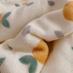 OSQI Couverture Plaid 100x150cm Double Face Hiver Doux Chaud Enfant Orange -Plaid et couverture Soldes 65505365 4